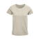 Camiseta sostenible mujer Crusader Women. Color beige matizado.