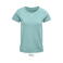 Camiseta sostenible mujer Crusader Women. Color verde jaspeado claro.