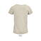Camiseta sostenible mujer Crusader Women. Color beige matizado.
