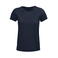 Camiseta sostenible mujer Crusader Women. Color azul profundo.