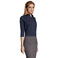 Camisa manga 3/4 Easycare mujer Effect Women. Color azul oscuro.