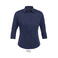 Camisa manga 3/4 Easycare mujer Effect Women. Color azul oscuro.