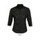 Camisa manga 3/4 Easycare mujer Effect Women. Color negro.