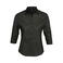 Camisa manga 3/4 Easycare mujer Effect Women. Color negro.