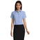 Camisa Oxford manga corta Easycare mujer Elite Women. Color azul cielo.
