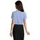 Camisa Oxford manga corta Easycare mujer Elite Women. Color azul cielo.