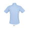 Camisa Oxford manga corta Easycare mujer Elite Women. Color azul cielo.