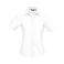 Camisa Oxford manga corta Easycare mujer Elite Women. Color blanco.