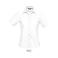 Camisa Oxford manga corta Easycare mujer Elite Women. Color blanco.