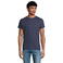 Camiseta sostenible ajustada unisex Epic. Color azul profundo.