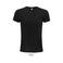 Camiseta sostenible ajustada unisex Epic. Color negro oscuro.