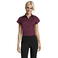 Camisa manga corta Easycare mujer Excess Women. Color rojo vino.