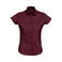 Camisa manga corta Easycare mujer Excess Women. Color rojo vino.