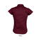 Camisa manga corta Easycare mujer Excess Women. Color rojo vino.
