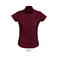 Camisa manga corta Easycare mujer Excess Women. Color rojo vino.