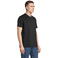 Camiseta sostenible unisex Legend. Color negro oscuro.
