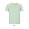 Camiseta sostenible unisex Legend. Color frozen green.