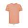 Camiseta sostenible unisex Legend. Color peach.