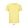 Camiseta sostenible unisex Legend. Color amarillo claro.