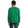 Sudadera unisex New Supreme. Color verde pradera.