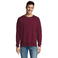 Sudadera unisex New Supreme. Color rojo burdeos.