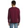 Sudadera unisex New Supreme. Color rojo burdeos.