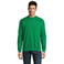 Sudadera unisex New Supreme. Color verde pradera.