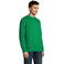 Sudadera unisex New Supreme. Color verde pradera.