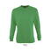 Sudadera unisex New Supreme. Color verde pradera.