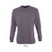 Sudadera unisex New Supreme. Color gris franela.