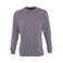 Sudadera unisex New Supreme. Color gris franela.