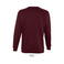 Sudadera unisex New Supreme. Color rojo burdeos.