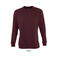 Sudadera unisex New Supreme. Color rojo burdeos.
