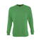 Sudadera unisex New Supreme. Color verde pradera.