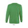 Sudadera unisex New Supreme. Color verde pradera.