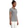 Polo cuello con rayas mujer Paname Women. Color negro jaspeado.