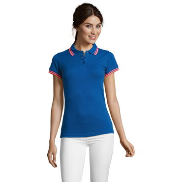 Polo cuello con rayas mujer Pasadena Women