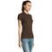 Polo mujer Passion Women. Color marrón chocolate.