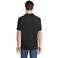 Polo sostenible unisex Pegase. Color negro.