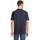 Polo sostenible unisex Pegase. Color azul profundo.