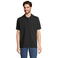 Polo sostenible unisex Pegase. Color negro.