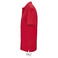 Polo sostenible unisex Pegase. Color rojo vivo.