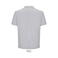 Polo sostenible unisex Pegase. Color gris mezcla.