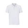 Polo sostenible unisex Pegase. Color blanco.