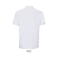 Polo sostenible unisex Pegase. Color blanco.