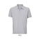 Polo sostenible unisex Pegase. Color gris mezcla.