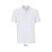 Polo sostenible unisex Pegase. Color blanco.