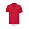 Polo sostenible unisex Pegase. Color rojo vivo.