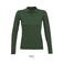 Polo manga larga mujer Perfect Lsl Women. Color verde botella.