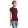 Polo mujer Perfect Women. Color rojo burdeos.